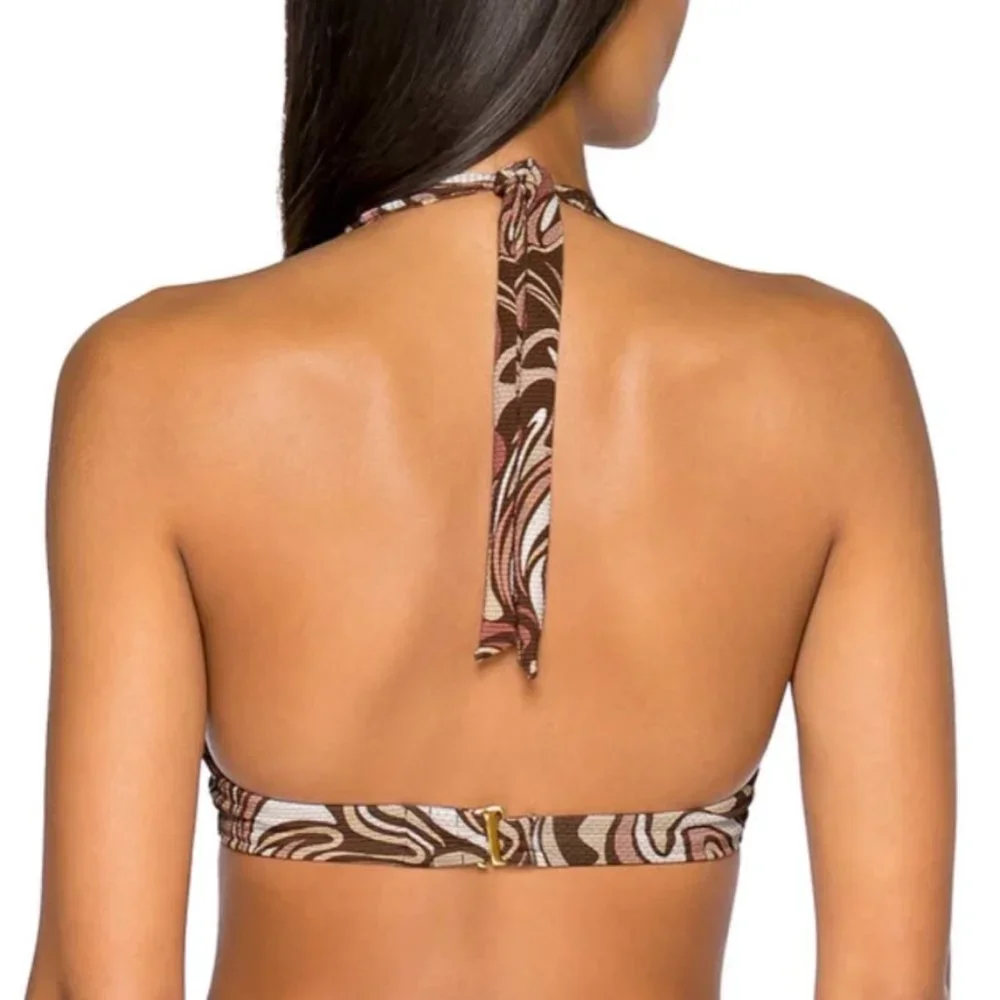 B Swim Affogato Hailey Halter Top Havana Bikini Set